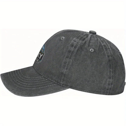 Big Sky Montana Mountains Baseball Cap Vintage Washed Distressed