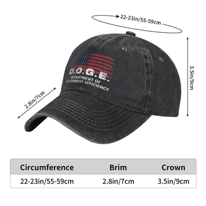 Department Of Government Efficiency Men Women Baseball Cap