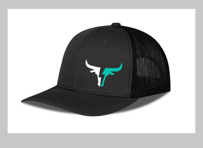 Bulls Logo Printed Mesh Cap Lightweight Breathable Adjustable Sun Hat Unisex Casual Cap