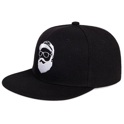 Unisex Uncle Beard Embroidery Hip-Hop Hats Spring Autumn