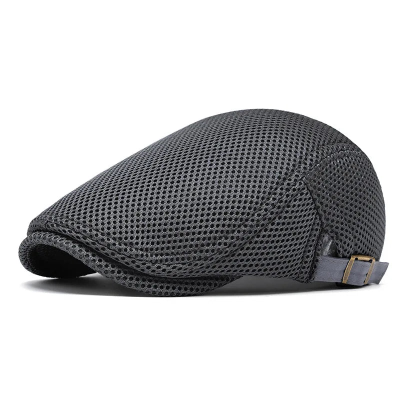 Perforated Mesh Bucket Hat Breathable Beret Women's Korean Style