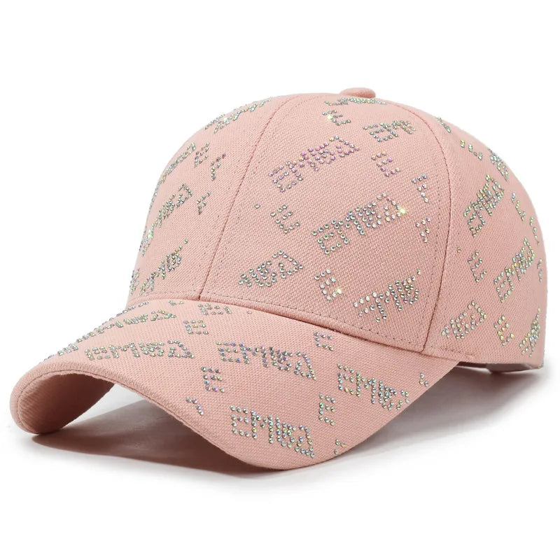 Spring Autumn New Hot Diamond Letter Baseball Hat