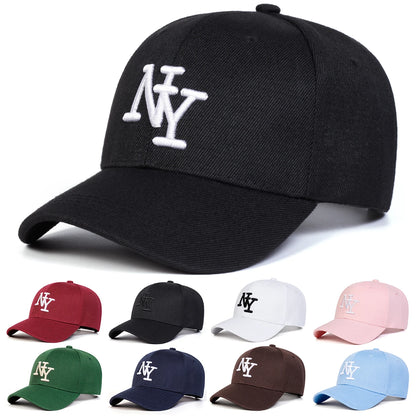 Unisex NY Letter Embroidery Baseball Caps Spring And Autumn Outdoor