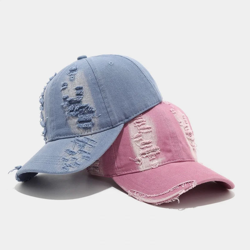 Spring Summer Baseball Cap Washed Distressed Hats