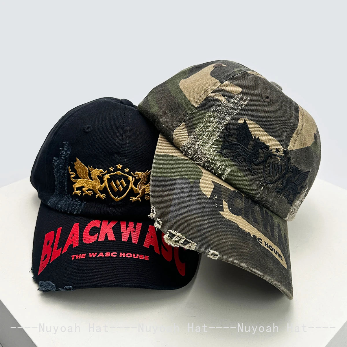 American Embroidered Letters Dragon Pattern Baseball Hats