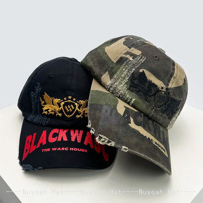 American Embroidered Letters Dragon Pattern Baseball Hats