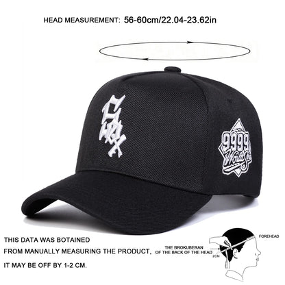 Unisex SOX 9999 Letter Embroidery Baseball Caps Outdoor Adjustable Casual Hats Hip Hop Hat Sunscreen Hat