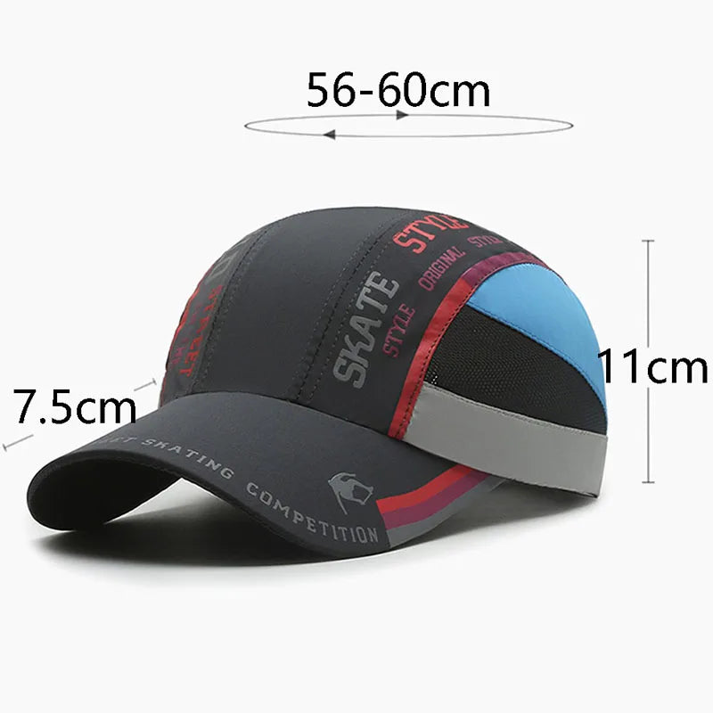 Summer Brand Men Sport Running Mountain Sweat Baseball Cap