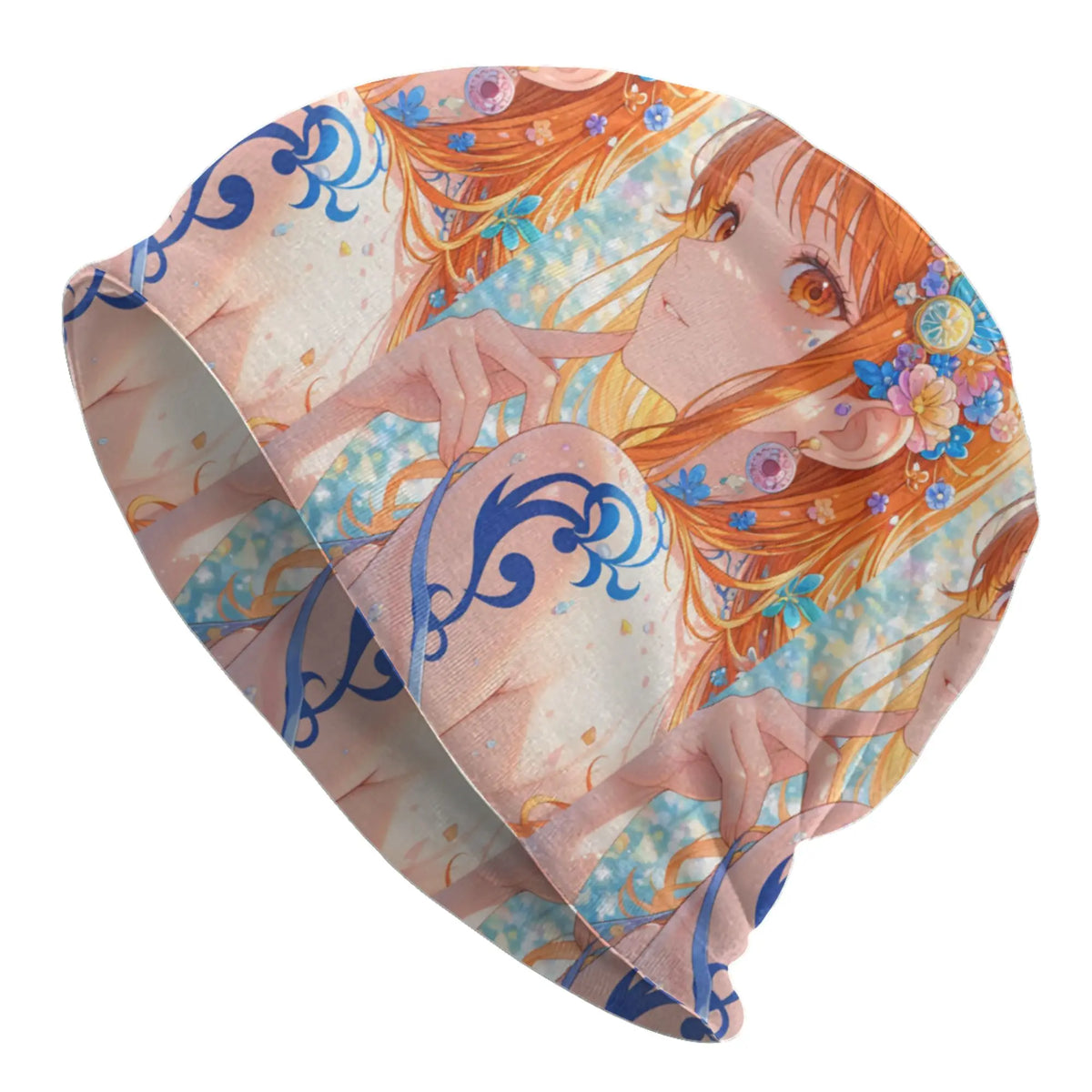 Nami Anime Comic Bonnet Hats  Hip Hop Knit Hat For Women Men
