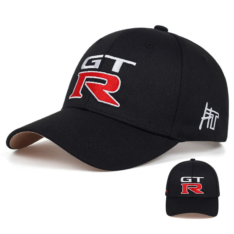 GTR Embroidered Flat Brim Snapback Cap Racing Car Logo Baseball Hat Hip Hop Street Casual Sun Hat