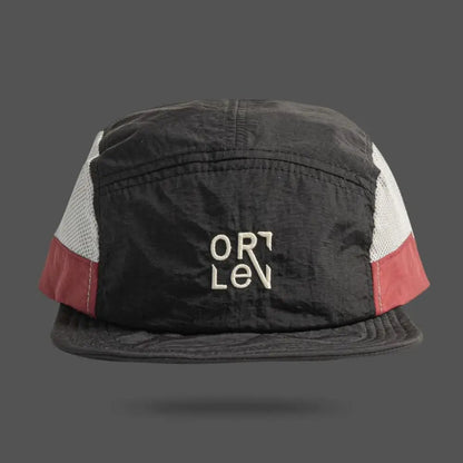 Breathable Mesh 5 Panel Baseball Cap Nylon Color Embroidered Adjustable