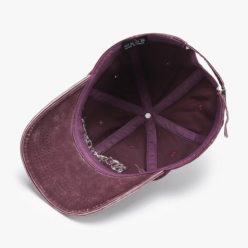New Fashion Korean Baseball Cap Embroidery Travel Sun Hat