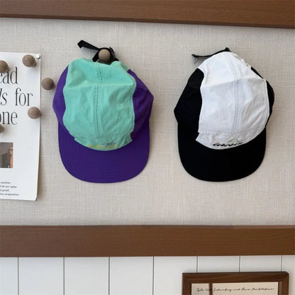 Summer 5-Panel Baseball Cap Flat-Brimmed Breathable Sun Cap