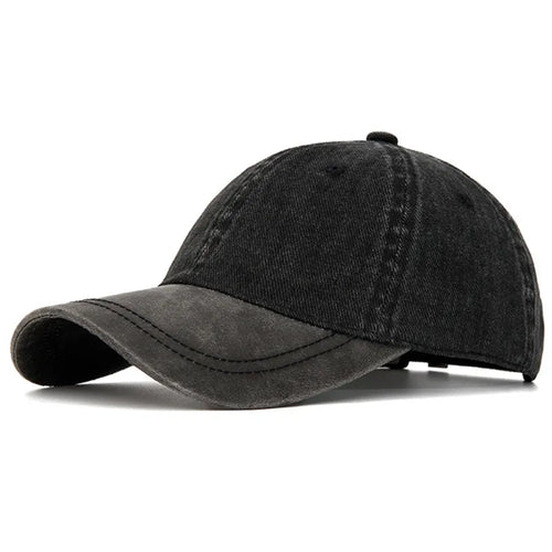 New Spring 100% Cotton Washable Baseball Caps For Men