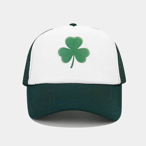 Fashion Clover Pattern Driver Hat Men's Summer Baseball Cap