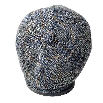 Wool Tweed Newsboy Cap British Gatsby Cap