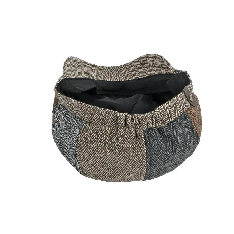 Spring Cotton Patchwork Newsboy Caps Flat Peaked Cap Men And Women