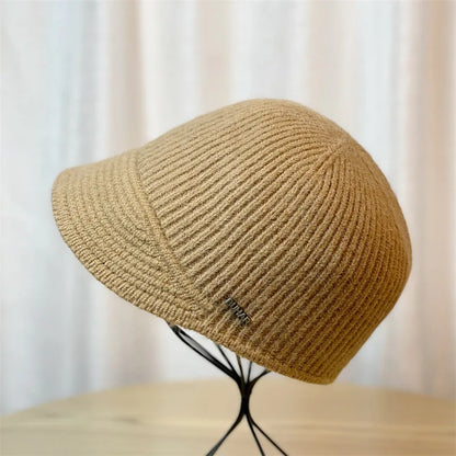 Winter Knitted Baseball Cap For Women's Caps