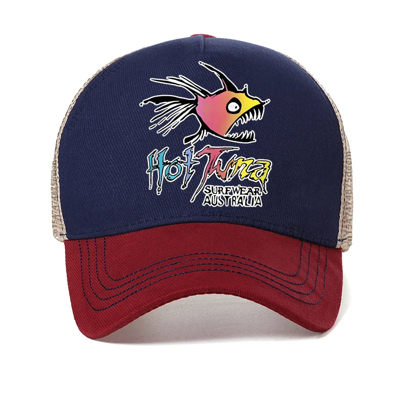 Men's Tuna Surfing Graphic Baseball Cap Summer