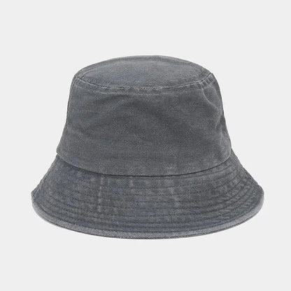 Kids Baby Washed Denim Cotton Bucket Hat Boy Girls Caps