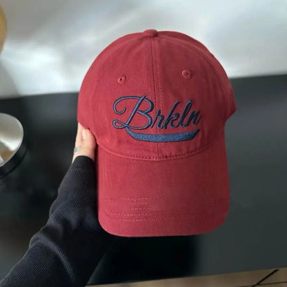 Korean Letter Embroidery Baseball Cap