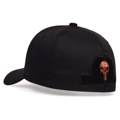 Unisex Skull Sealteam Letter Embroidered Baseball Caps Spring and Autumn