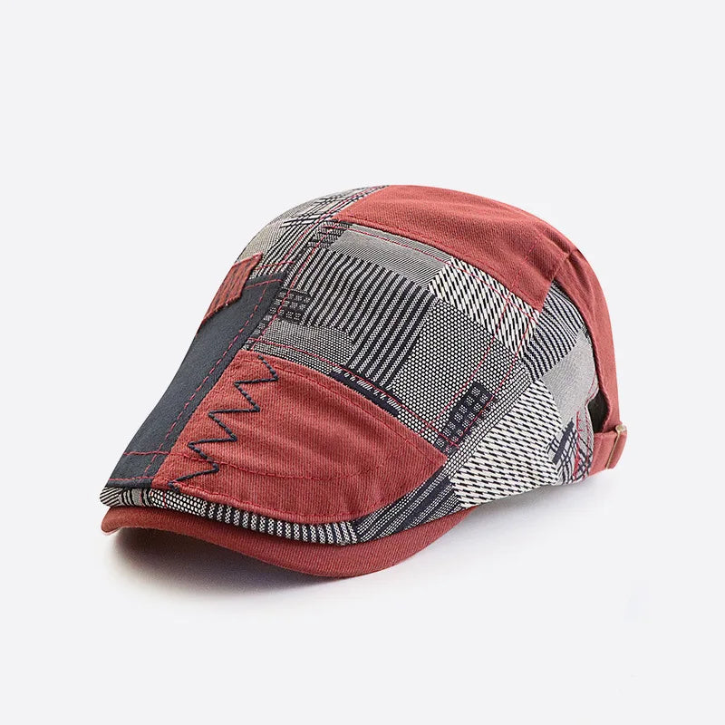 Adjustable Newsboy Hats For Men Flat Cap Male Irish Cabbie Gatsby Tweed Ivy Berets