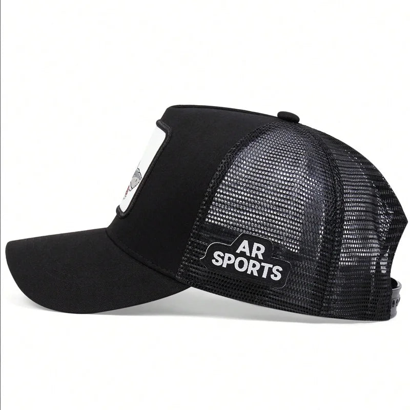 Unisex Shark Patch Embroidery Baseball Net Caps Spring Summer