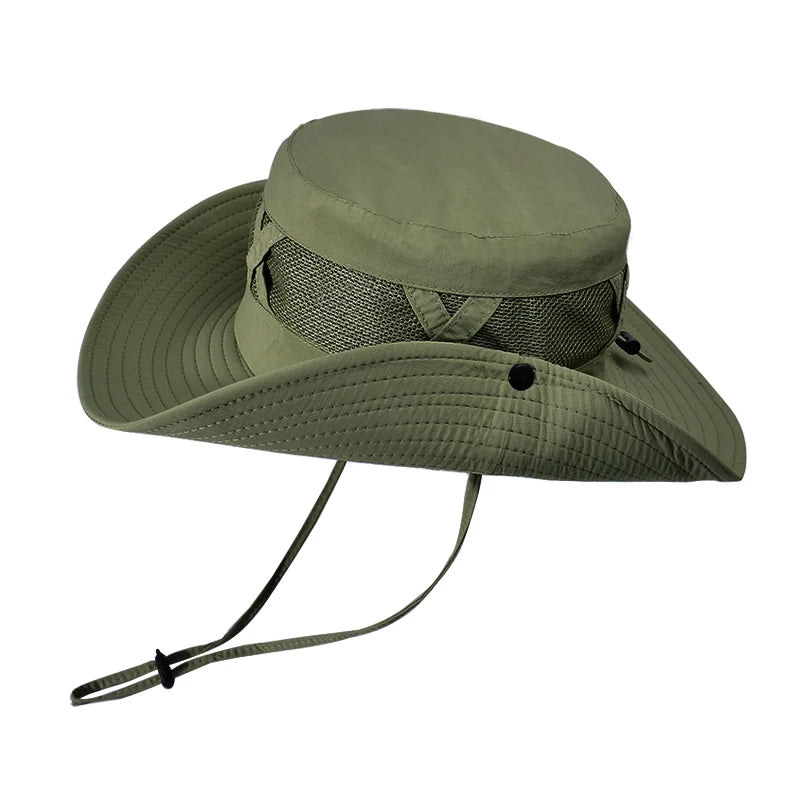 Breathable Sunshade Fisherman Hat Men's Sunscreen Sun Hat Fishing Hat