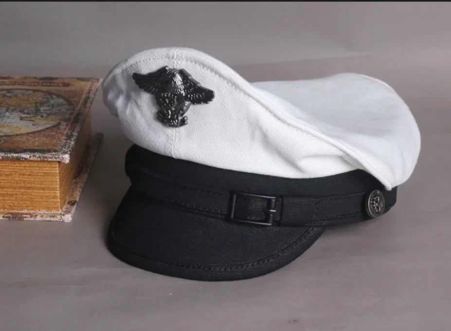 Navy Peaked Sailor Cap Men Women Spring Army Hat
