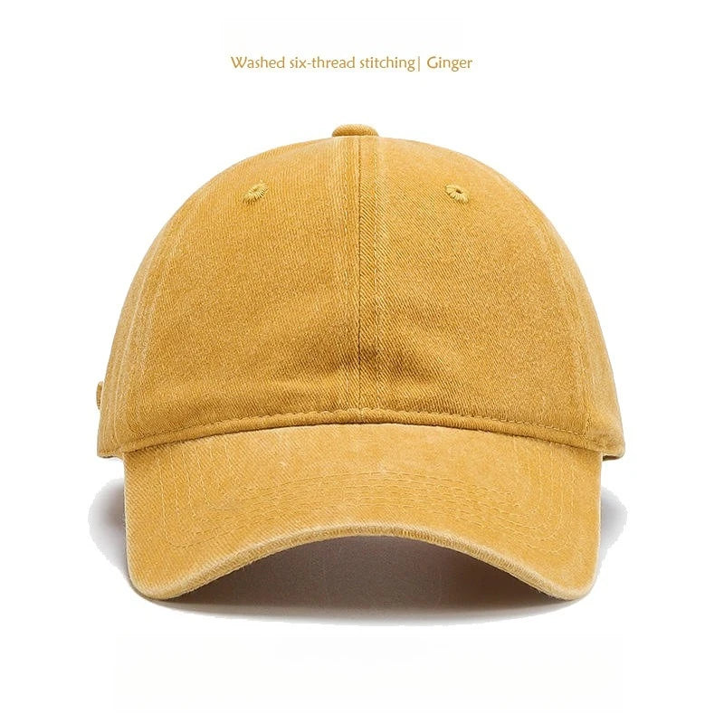 Washed Cotton Solid Dad Hat Unisex Baseball Cap