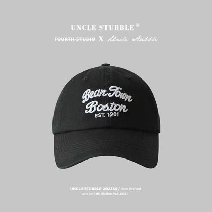 Vintage Letter Embroidery Baseball Hat for Women Men