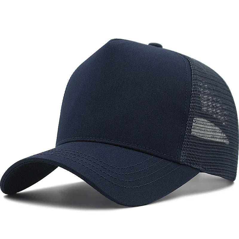 Adult Summer Cotton Lady Mesh Sun Hats Big Hat Men Plus Size Baseball Caps