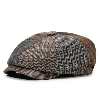 Autumn Winter Casual Men Newsboy Hat