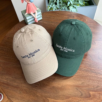 INS Style Letter Embroidered Baseball Caps For Women Face Smaller Sun Protection Korean Version Sun Hat