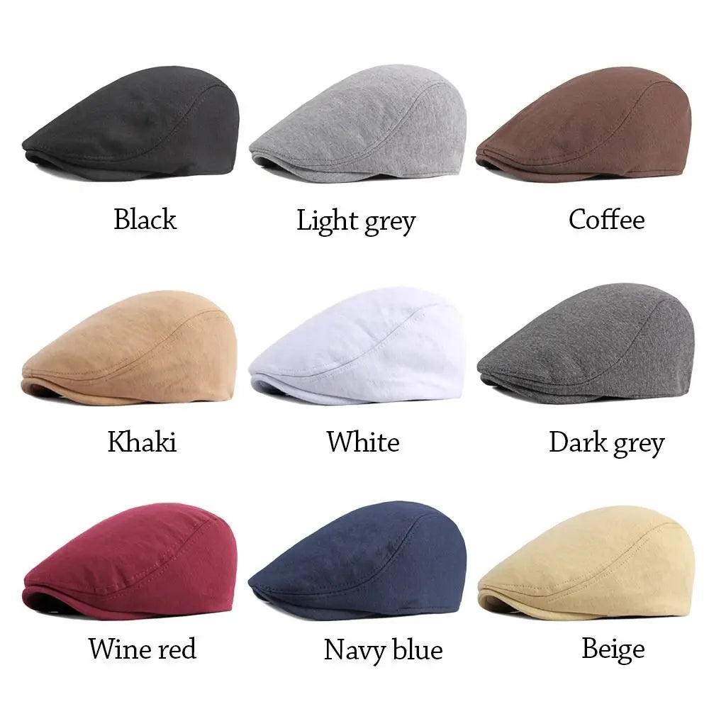 Fashion Soft Beret Hat Solid Color Casual Newsboy Hat