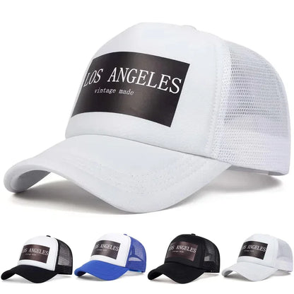 Unisex Los Angeles Print Baseball Net Caps Spring and Summer