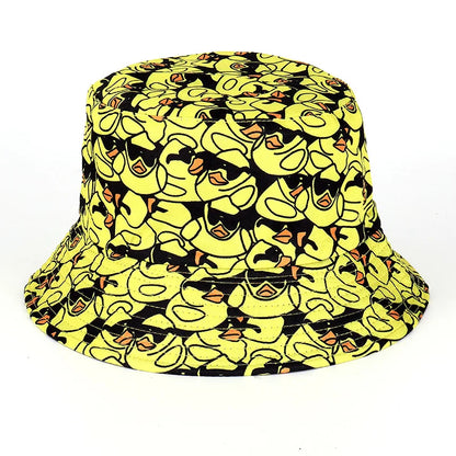 Reversible Bucket Hat Unisex Anti-UV Hip-Hop Street Dance Hat