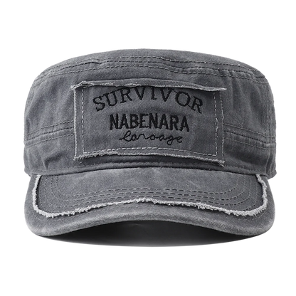 2026 New Embroidery Military Flat Top Hat
