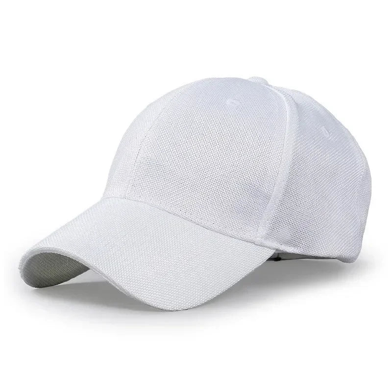 Summer Big Head 65cm Cotton Linen Baseball Caps
