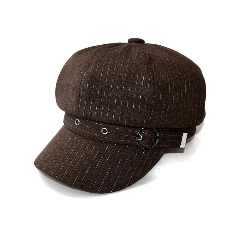 Women's Beret Hat Cotton Duck Tongue Caps Spring Autumn