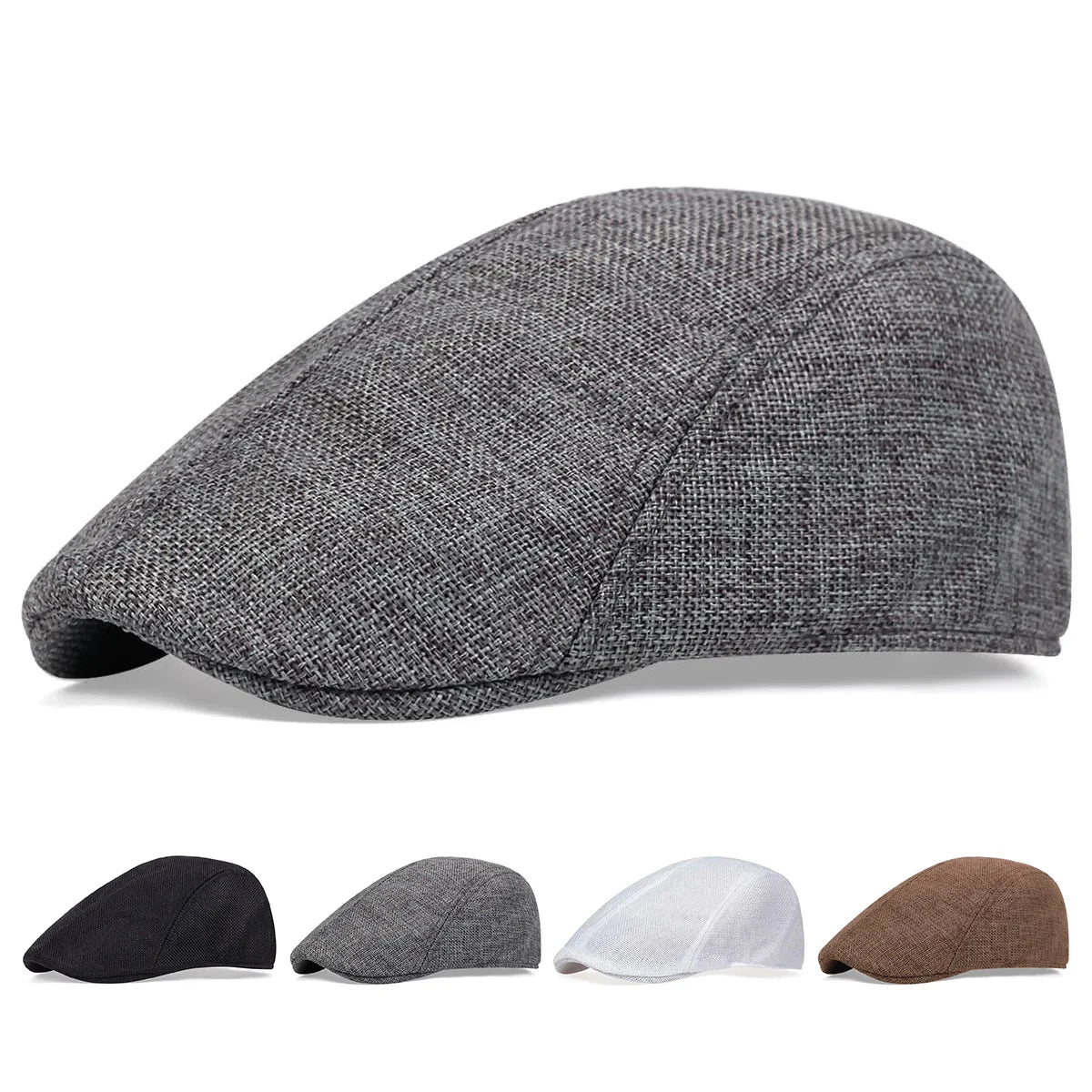 Children Solid Color Newsboy Caps British Painters Hats