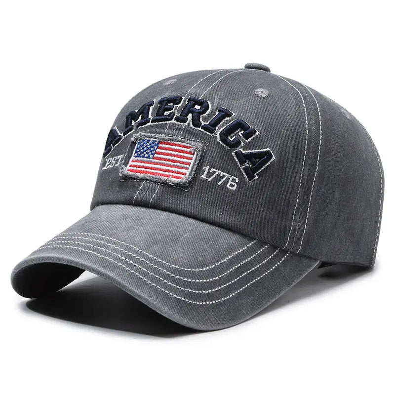 Vintage Washed Cotton Baseball Cap for Men Women