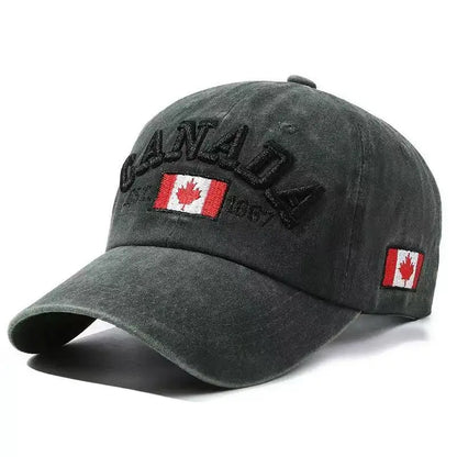 Vintage Washed Denim Snapback Peaked Cap Baseball Cap