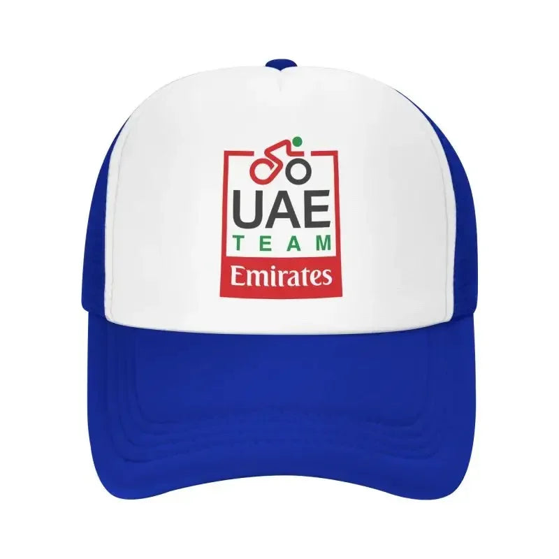 UAE Road Vehicle Print Mesh Baseball Cap Summer