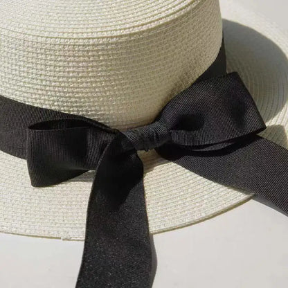 Spring Summer Classics Straw Hat Female Flat Top Bucket Hats