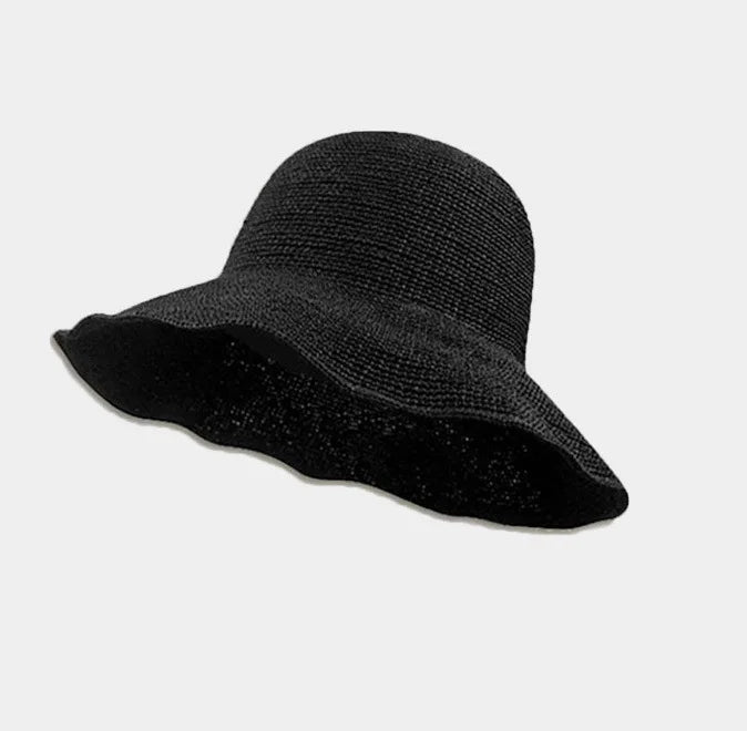 2026 New Raffia Cloche Hat Women Straw Hat Floppy Picnic Hat