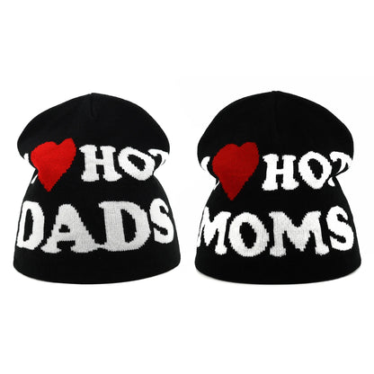 Y2K Letter Knitted Winter Autumn Beanie Cap Men Women
