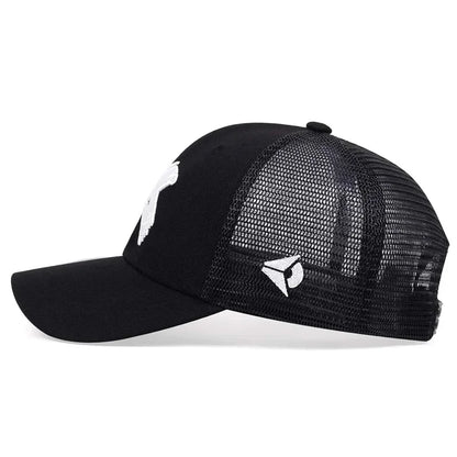 Unisex X Letter Embroidery Baseball Net Caps Spring Summer