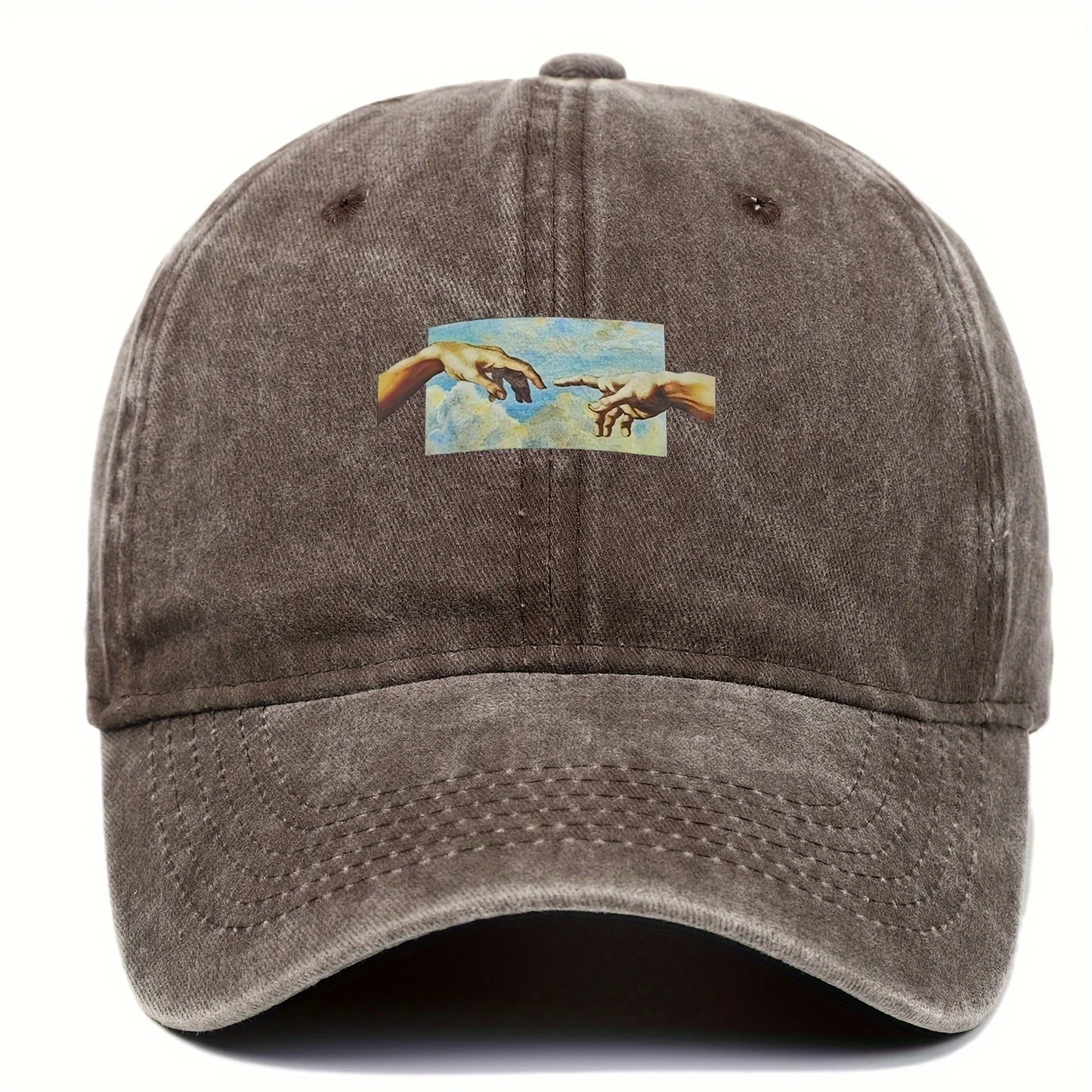 Vintage Printed Baseball Cap, Vintage and Versatile for Both Men and Women